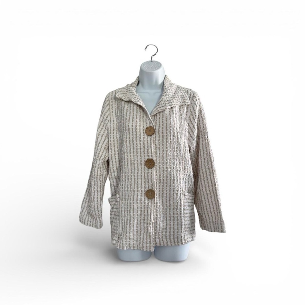 Focus Textured 100% Cotton Jacket Women’s Size M